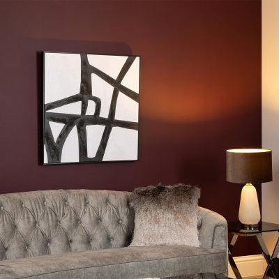 Monochrome Linen Art Square